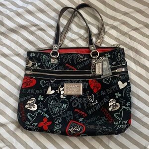 Coach poppy tote